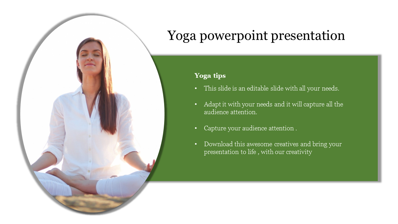 Editable Yoga PowerPoint Presentation PPT Slide Designs